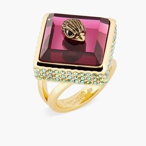 Kurt Geiger Square Stone Cocktail Ring size 8